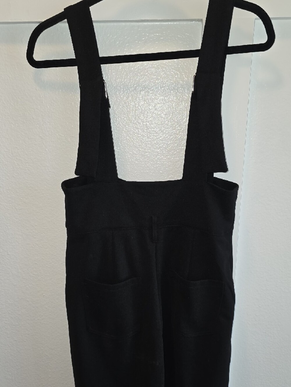 Haute Monde Black Button-Front Wide-Strap Jumpsuit - Picture 4 of 7
